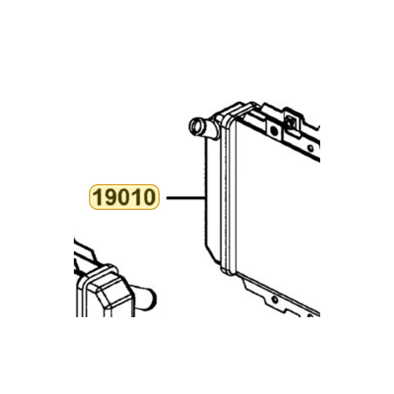 19010-LKF5-E00 RADIATOR COMP — diagram cutout