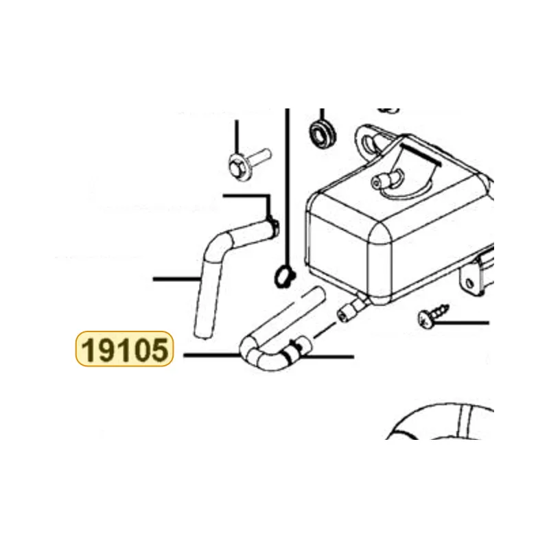 19105-LKF5-E00 HOSE ASSY RESERVE TANK — diagram cutout