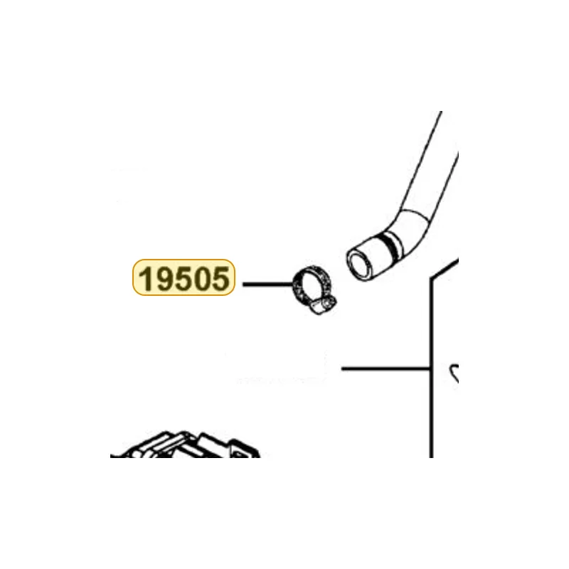 19505-LKF5-E00 CLAMP.D31 — diagram cutout