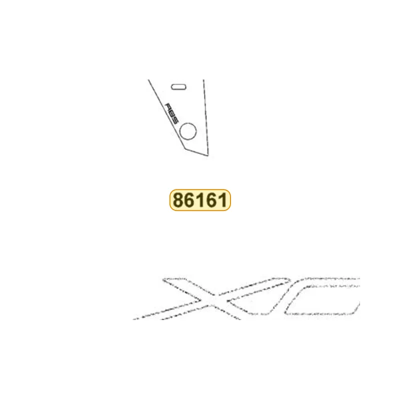 86161-LKF5-E02-T02 STRIPE R FR FENDER — diagram cutout