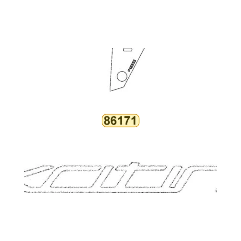 86171-LKF5-E02-T02 STRIPE L FR FENDER — diagram cutout