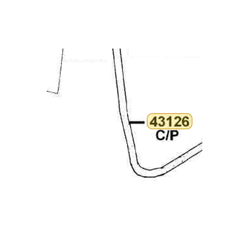 43126-LBA2-E01 HOSE ASSY C/P RR BRAKE — diagram cutout