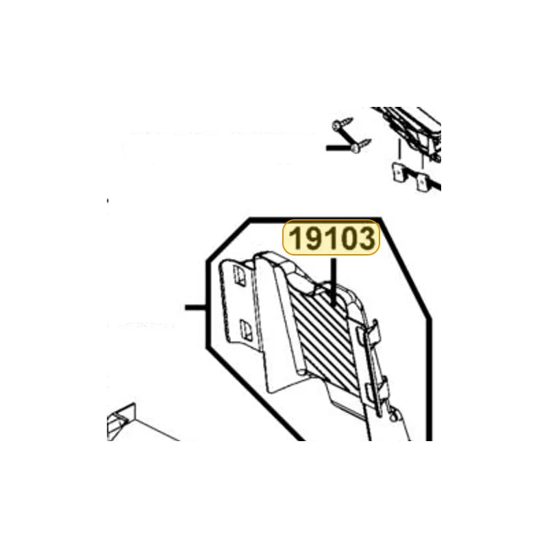 19103-LBA2-E00 HRAT GUARD COOLING AIR — diagram cutout