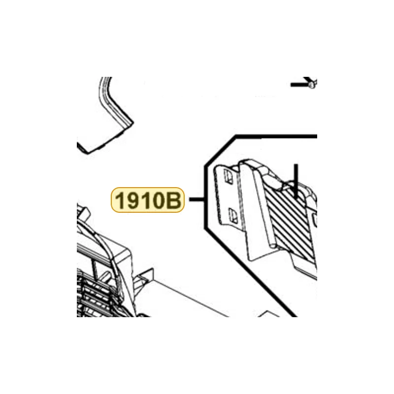 1910B-LBA2-E00 DUCT ASSY COOLING AIR — diagram cutout