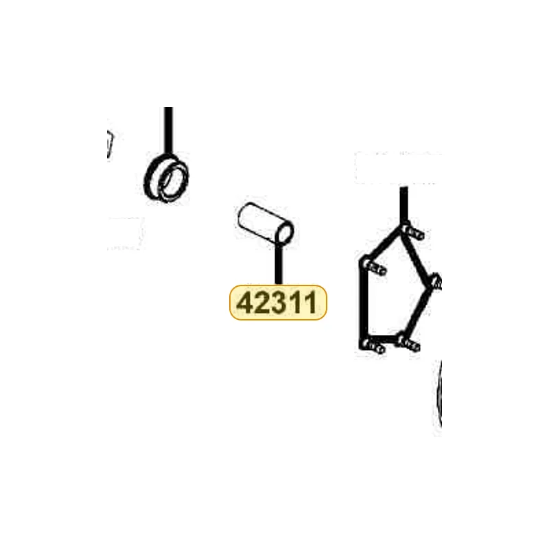 42311-LBA2-E00 COLLAR RR AXLE A — diagram cutout