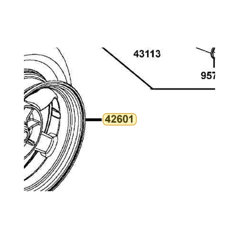 42601-LFH1-E00-NJA WHEEL CAST (Silver) — diagram cutout