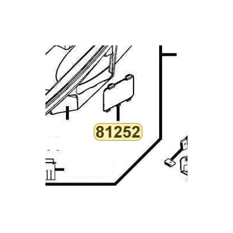 81252-LBA2-E00 COVER A/C MAINT — diagram cutout
