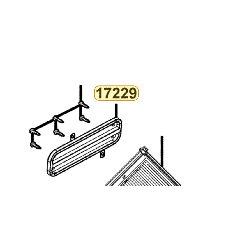 17229-LBA2-E00 COVER B AIR/C — diagram cutout