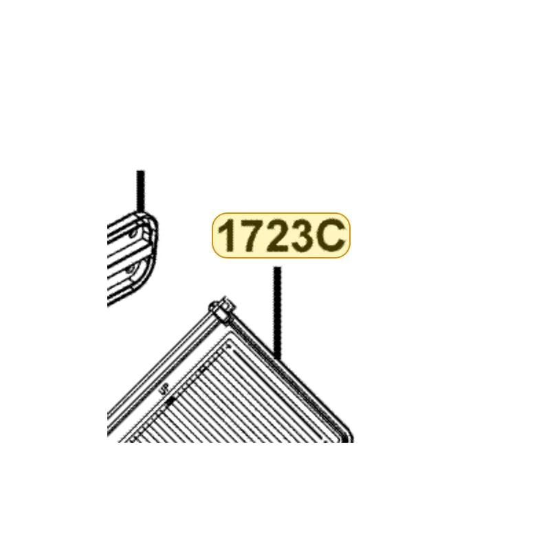 1723C-LBA2-E00 ELEMENT ASSY AIR/C — diagram cutout