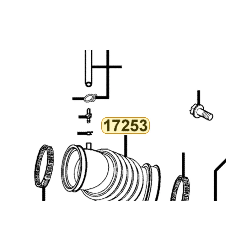 17253-LBA2-E00 TUBE AIR/C CONN — diagram cutout