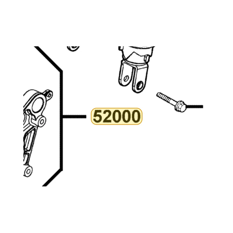52000-LFH1-E00-HQA FORK ASSY REAR — diagram cutout