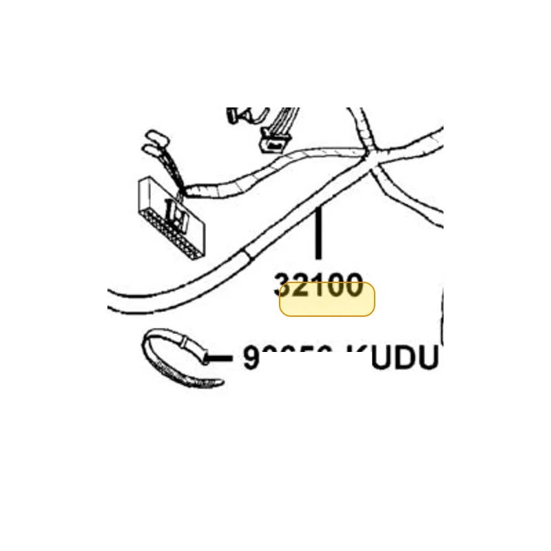 32100-LBA2-B70 HARNESS WIRE — diagram cutout