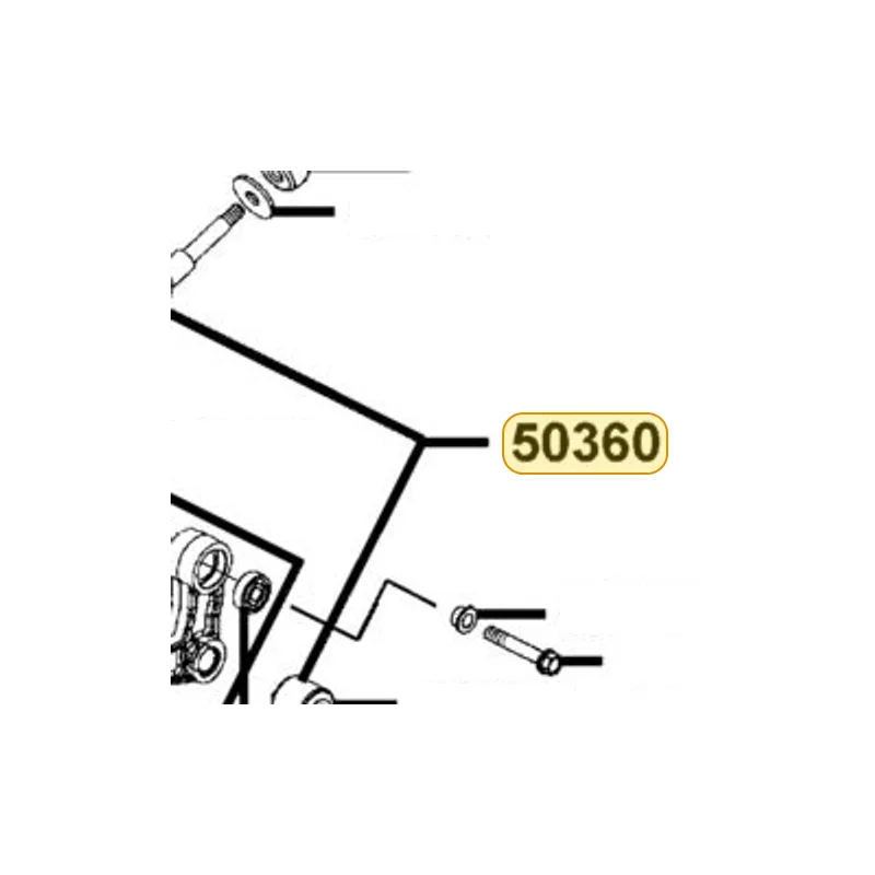 50360-LBA2-E00 TIE ROD ASSY ENG HANGER — diagram cutout