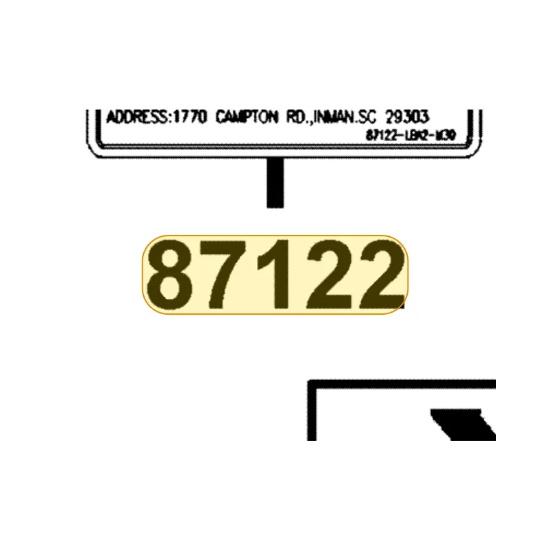 87122-LBA2-M30-T01 MARK EVAPORATIVE E/M — diagram cutout