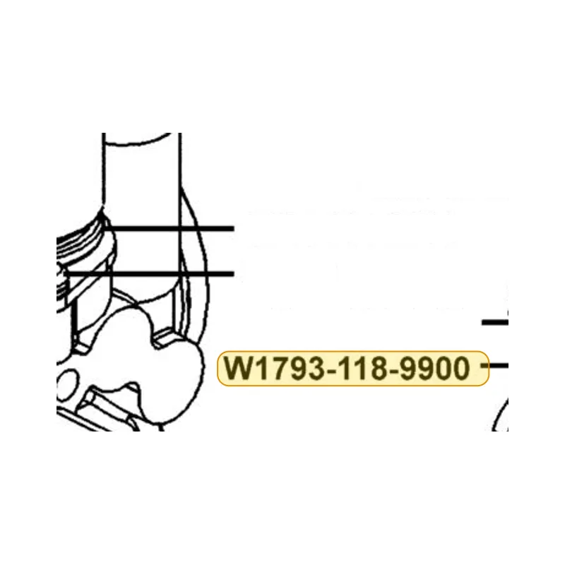 W1793-118-9900 HEX NUT/THROTTLE — diagram cutout