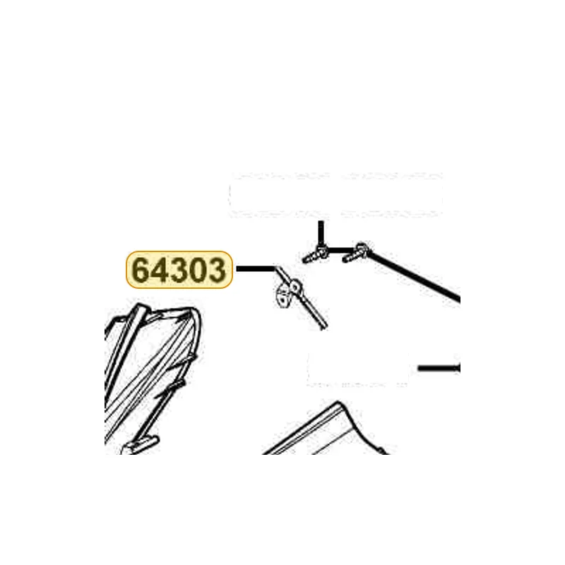 64303-LBA2-E00-E4R GRID R FR MOLDING — diagram cutout