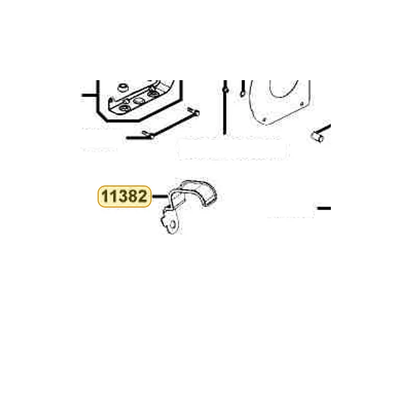 11382-LDG7-900 CLAMPER TUBE-AIR/C — diagram cutout