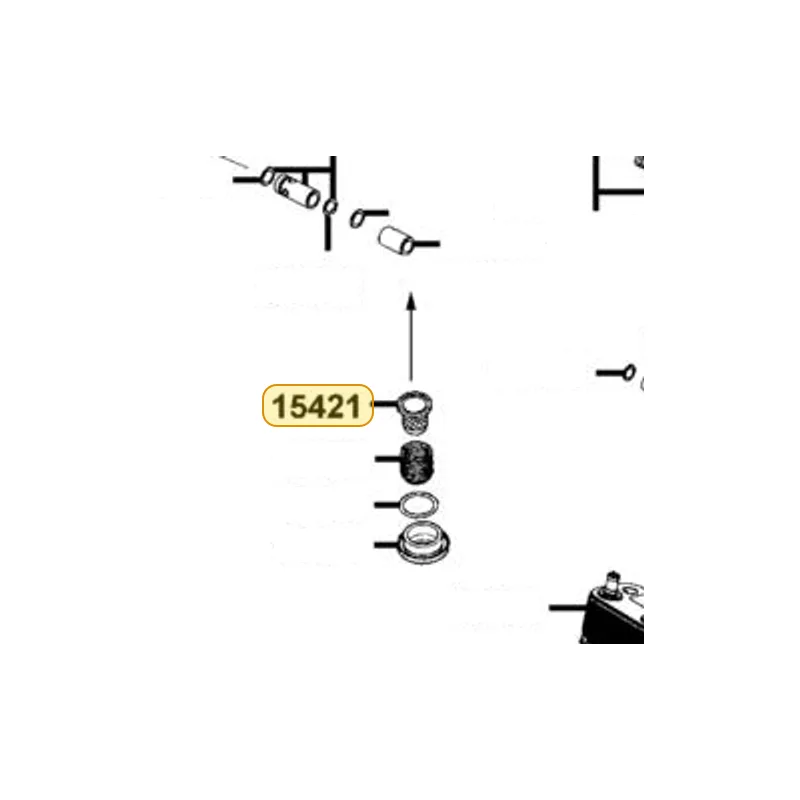 15421-LFH1-E00 SCREEN. OIL FILTER — diagram cutout