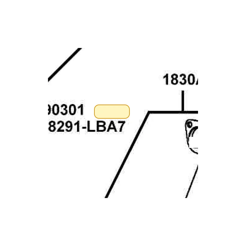 18310-LDF2-900 MUFFLER COMP — diagram cutout