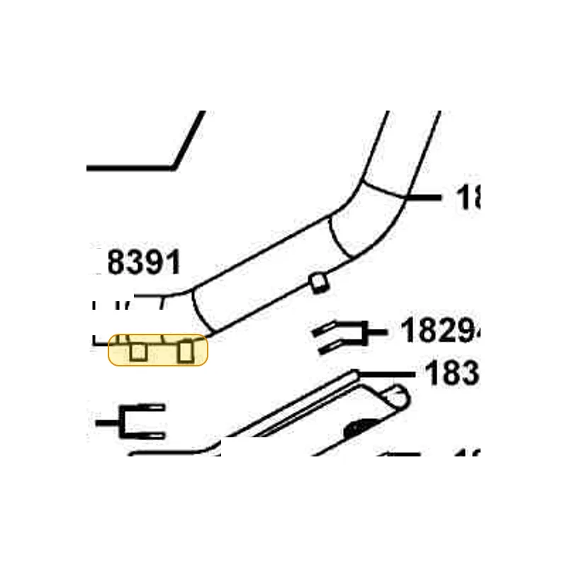 18321-LDF2-900 INNER PROTECTOR EXE PIPE — diagram cutout