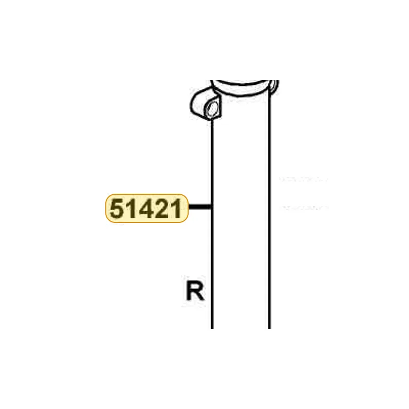 51421-LBA2-E00-NEA BOTTOM CASE R — diagram cutout