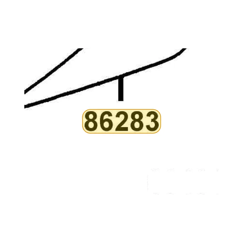 86283-LDG7-E00-T01 STRIPE L FR MOLD — diagram cutout