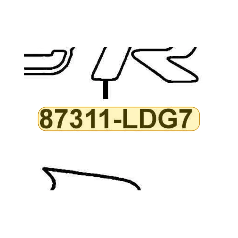 87311-LDG7-E00-T01 EMB R MARK — diagram cutout