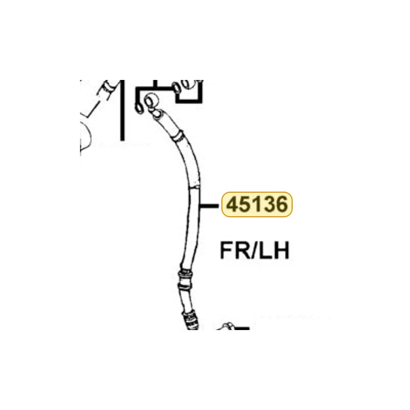 45136-LBA2-E02 HOSE ASSY FR BRK (LH) — diagram cutout