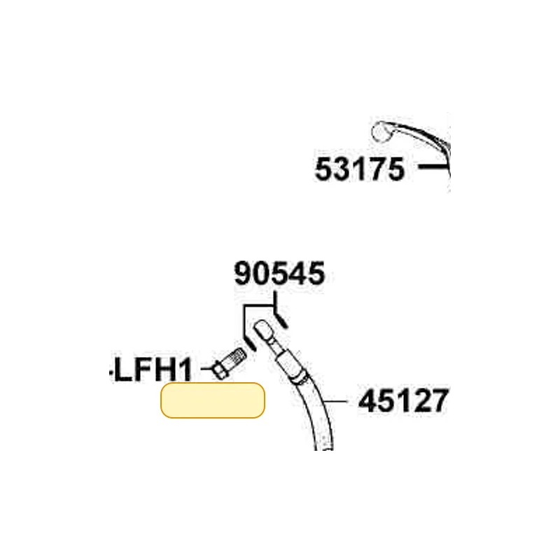 45127-LFH1-E00 HOSE ASSY. M/C FR BRK — diagram cutout