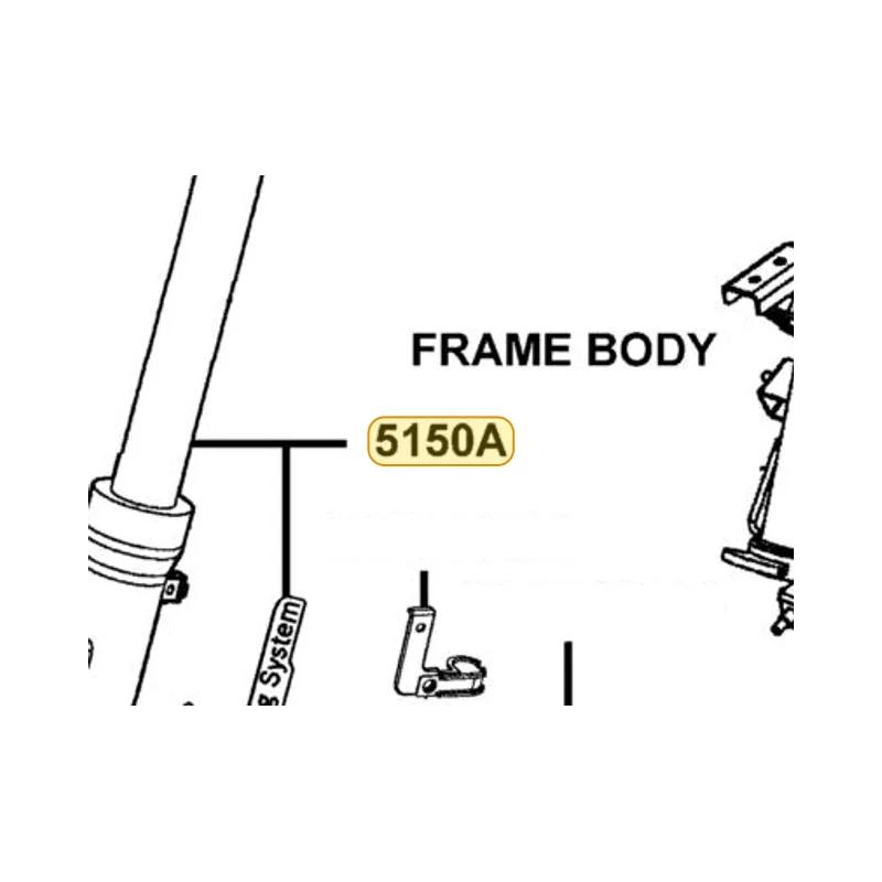 5150A-LFH1-E70-NEA FORK SET L FR/MAT BLACK — diagram cutout