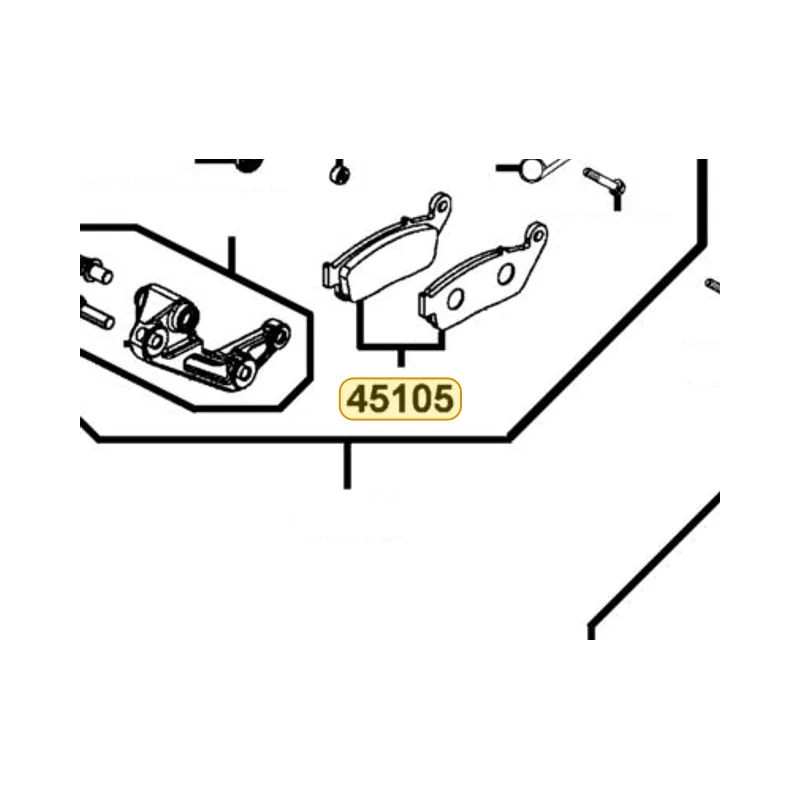 45105-LFH1-305 PAD ASSY — diagram cutout