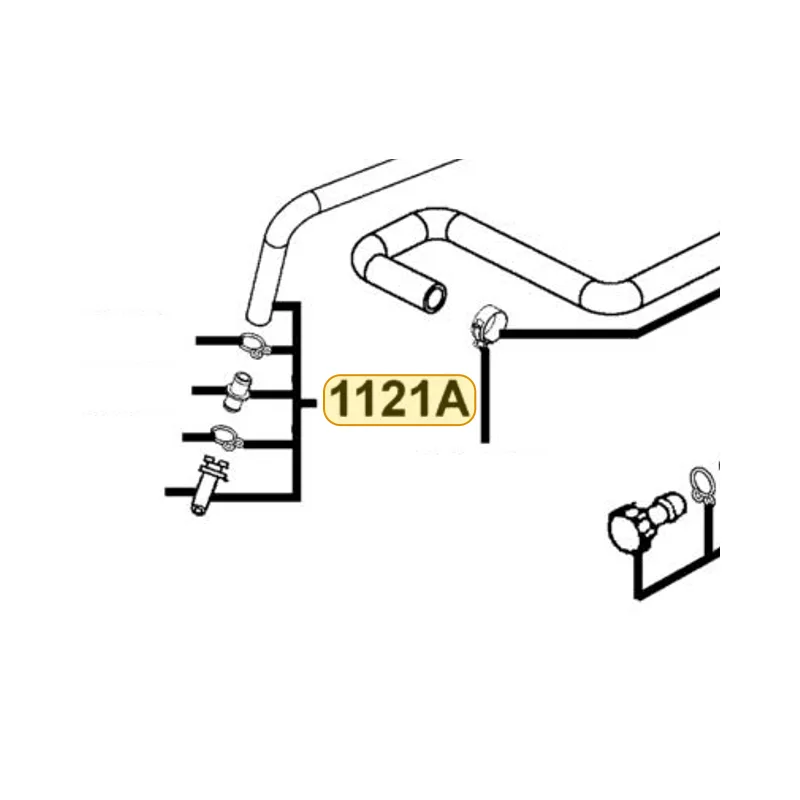1121A-LDG7-900 TUBE AIR/C — diagram cutout
