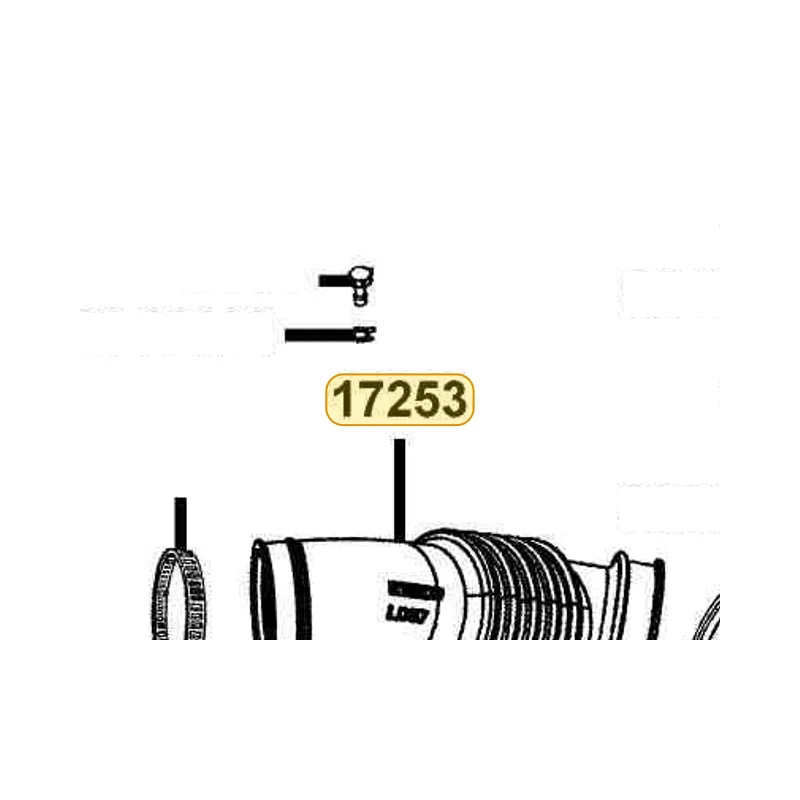 17253-LDG7-900 TUBE AIR/C CONN — diagram cutout