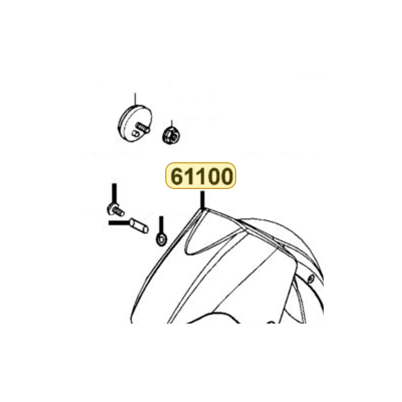 61100-LBA2-315-D1S FENDER SET FR — diagram cutout
