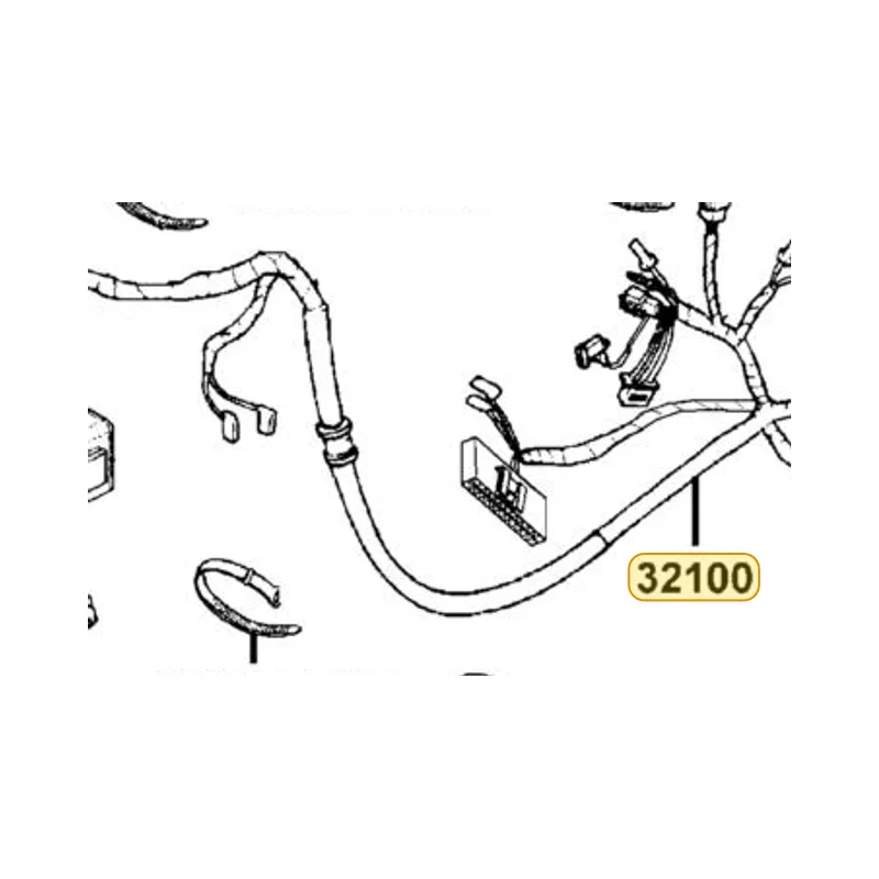 32100-LFH1-E00 HARNESS WIRE — diagram cutout