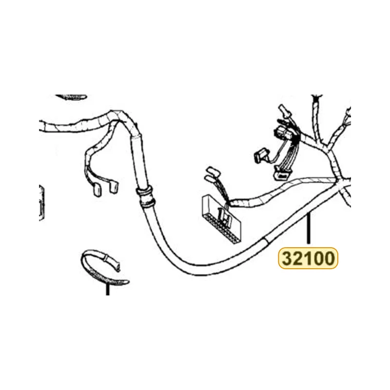 32100-LDG7-E01 HARNESS WIRE — diagram cutout