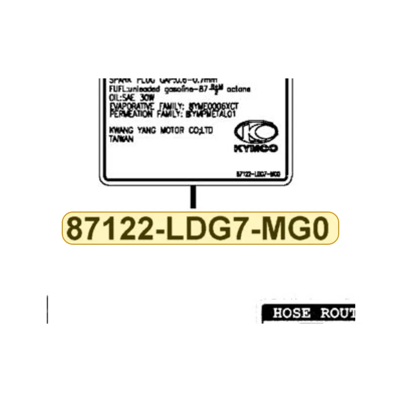87122-LDG7-MG0-T01 MARK EVAPORATIVE E/M — diagram cutout