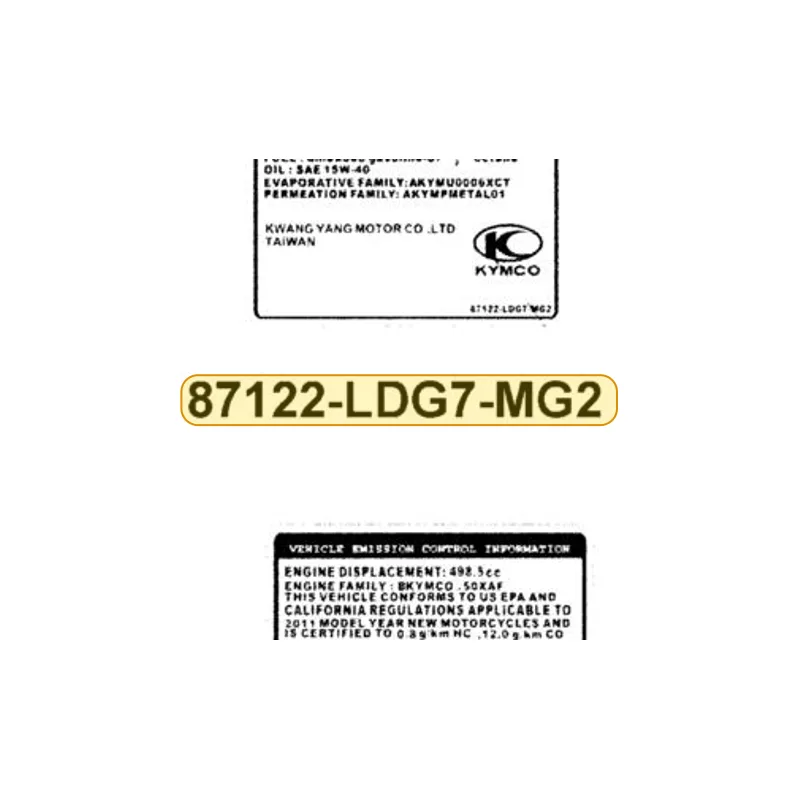 87122-LDG7-MG2-T01 MARK EVAPORATIVE E/M — diagram cutout