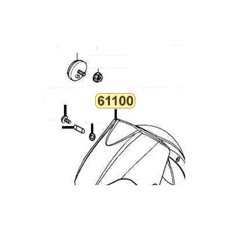 61100-LBA2-315-DD2 FENDER SET FR — diagram cutout
