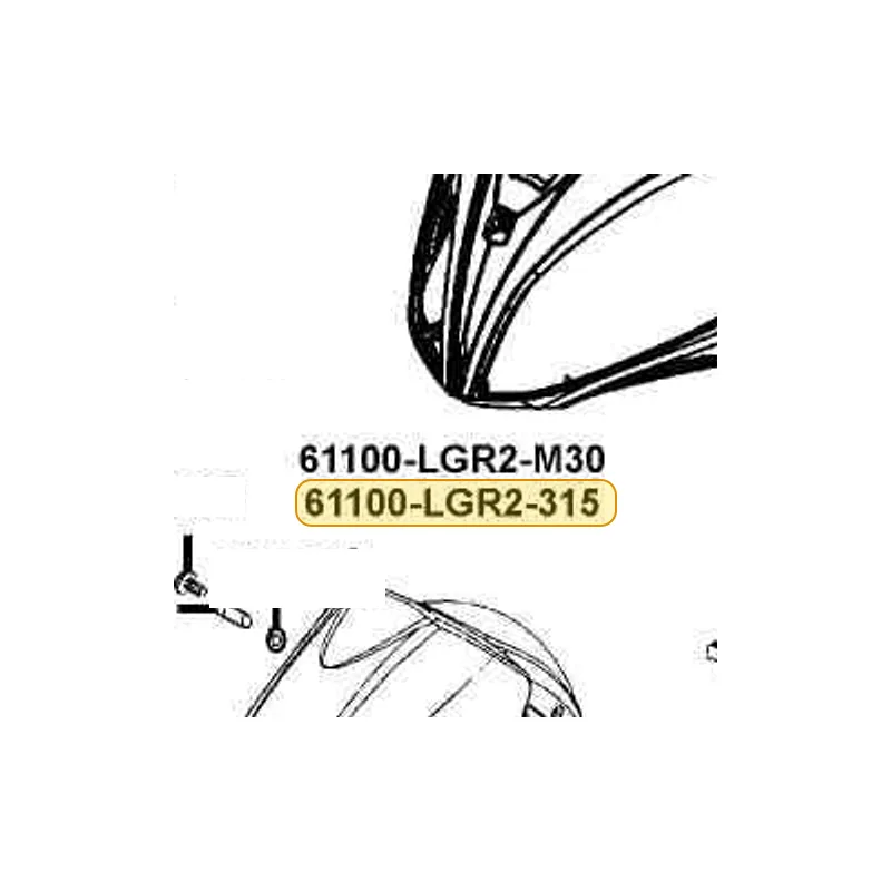 61100-LKF5-315-D0M FENDER SET FR — diagram cutout