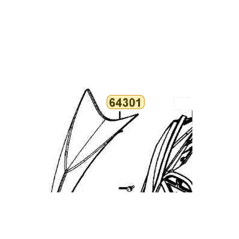 64301-LGR2-E00-NEP COVER FR TOP — diagram cutout