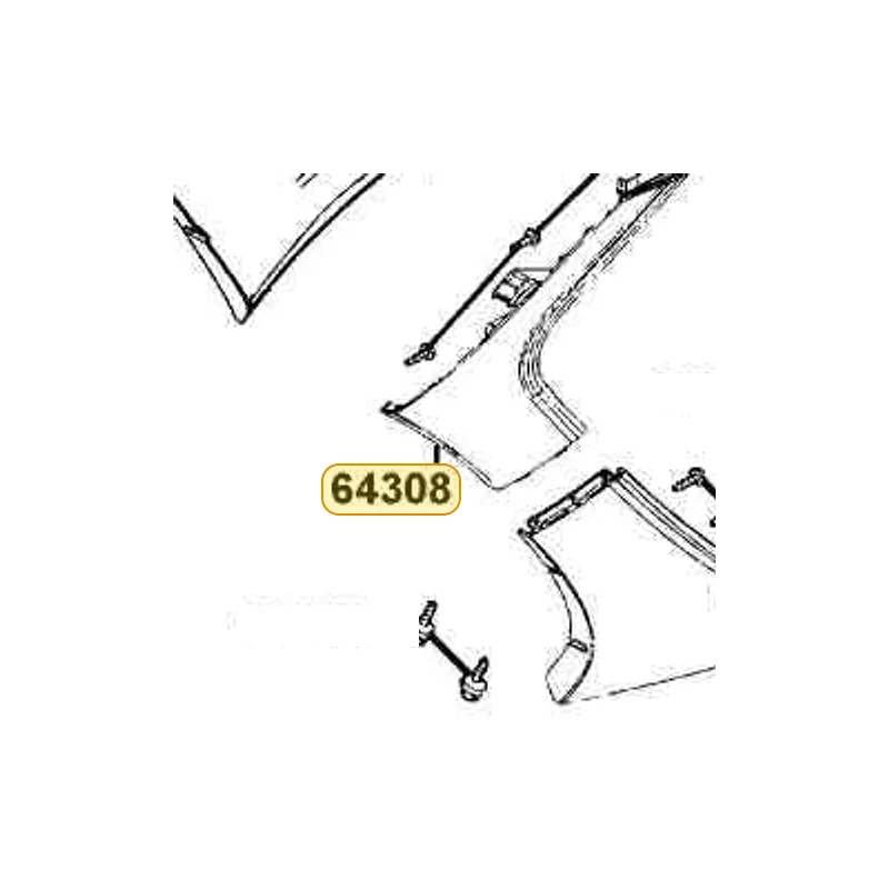 64308-LGR2-E00-NEP SKIRT FR L SIDE — diagram cutout