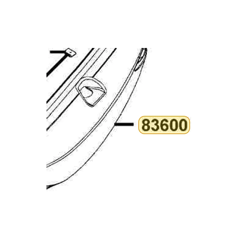 83600-LBA2-E00-R1P COVER L BODY — diagram cutout