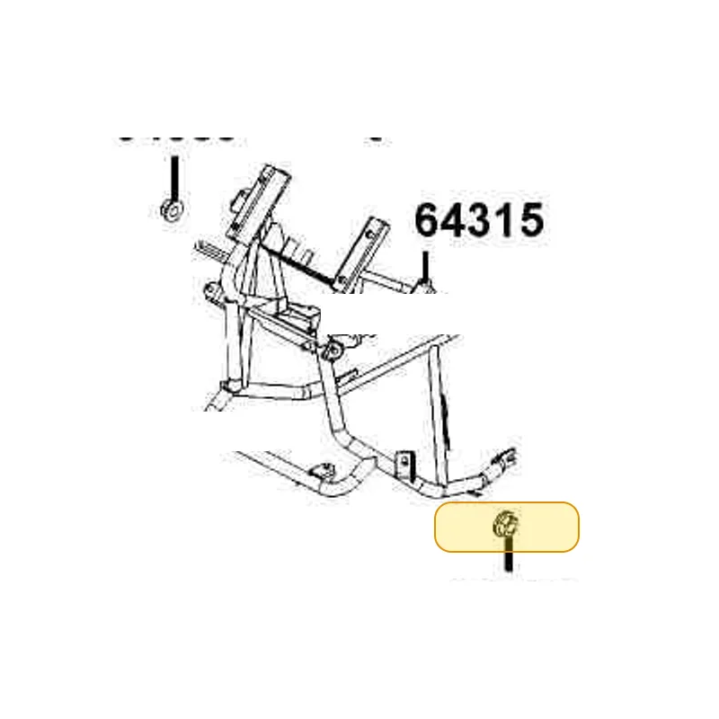 64315-LGR2-E00 BRKT FR COVER — diagram cutout