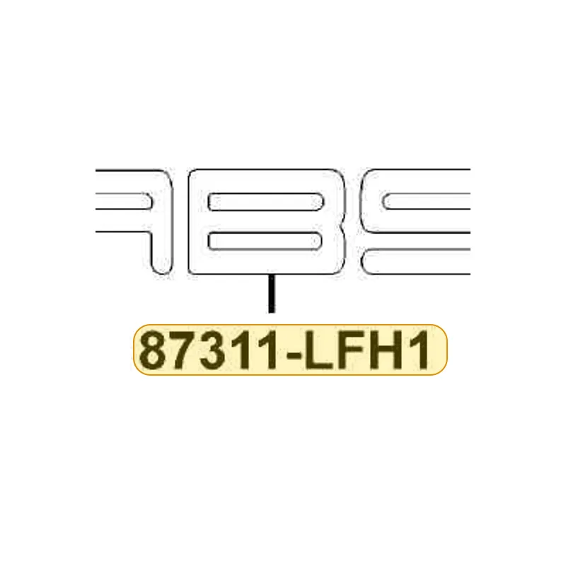 87311-LFH1-E01-T02 STRIPE MARK ABS — diagram cutout