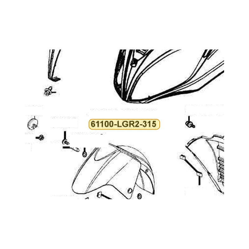 61100-LKF5-315-DD2 FENDER SET FR — diagram cutout