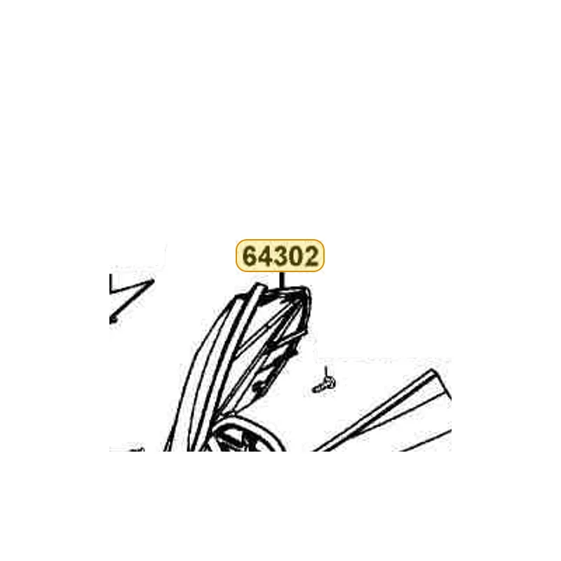 64302-LGR2-E00-R1P MOLDING FR — diagram cutout