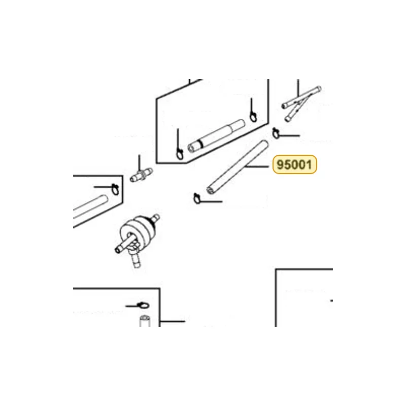 95001-35160-40 TUBE FUEL 3.5*160 — diagram cutout