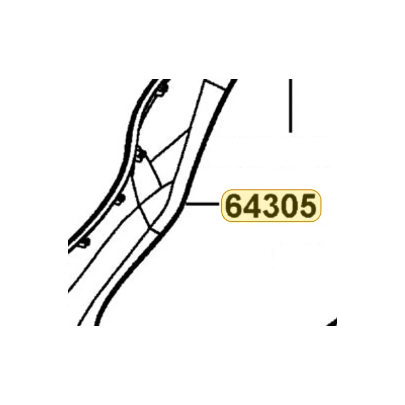 64305-KKD6-E00-BHP SKIRT R SIDE — diagram cutout
