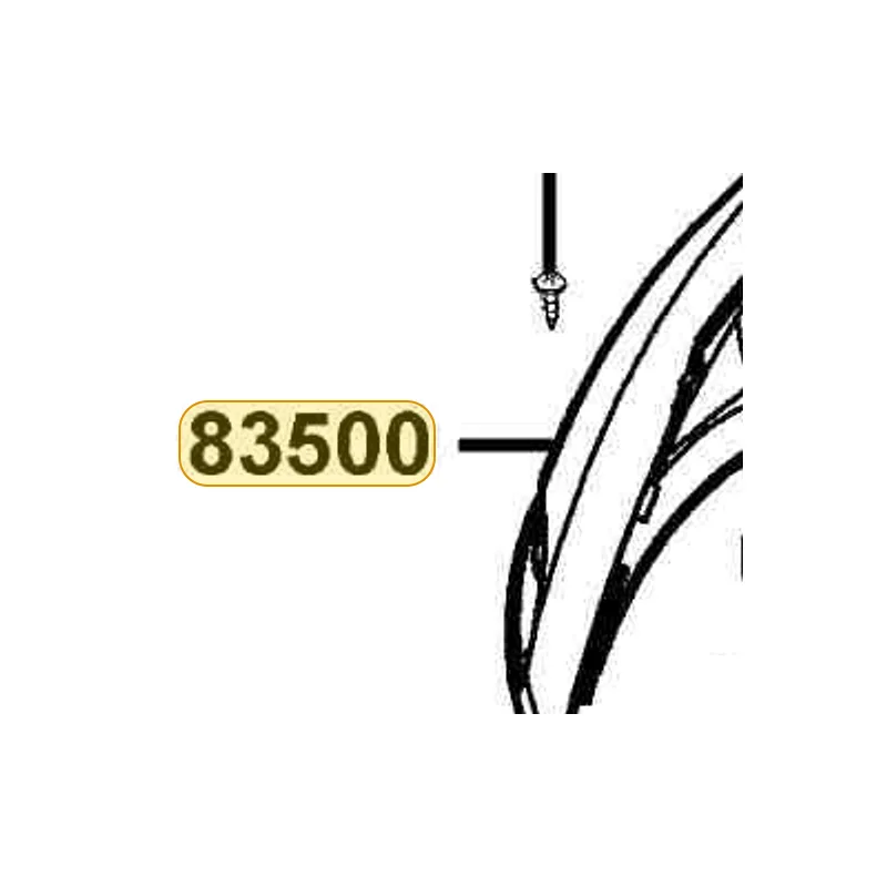 83500-KKD6-E00-BHP COVER R BODY — diagram cutout